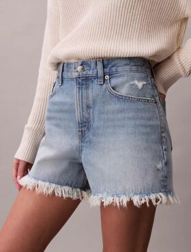 90-luvun 3-tuumaiset Denim-shortsit