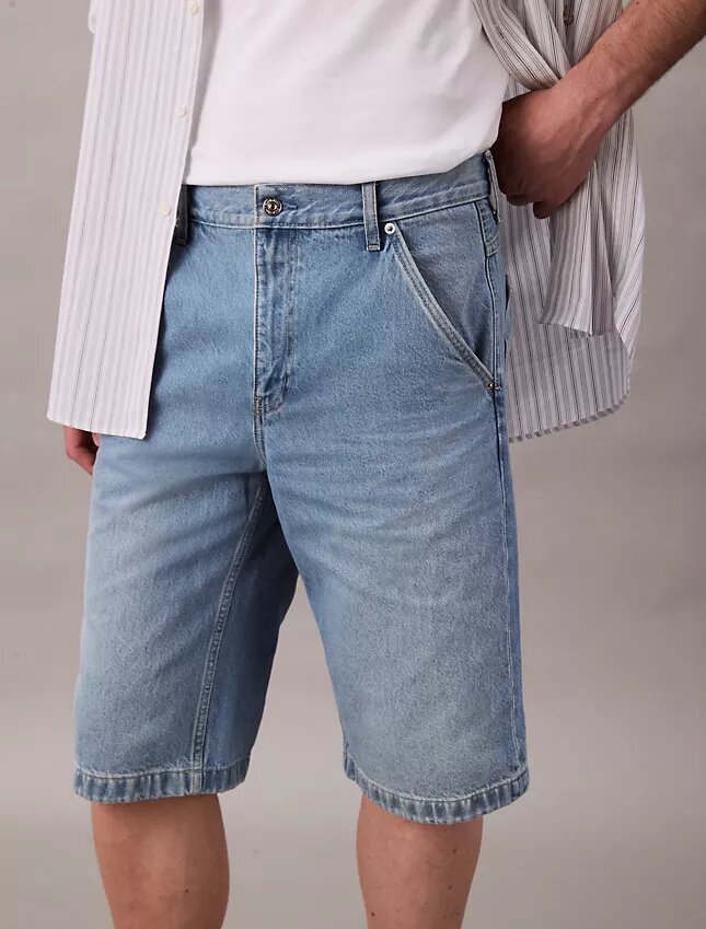 90-luvun tyyliset Denim-työshortsit 90-luvun tyyliset Denim-työshortsit
