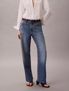 90s Straight Cotton Linen Farkut