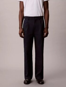 90s Straight Pleated Chino Housut