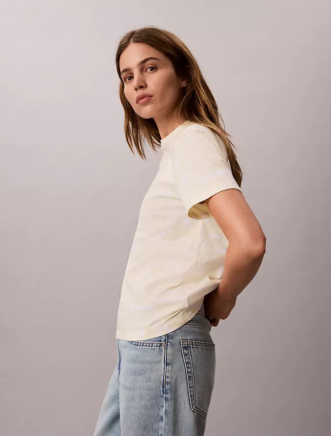 Allover Faded Monogram Classic T-paita Allover Faded Monogram Classic T-paita