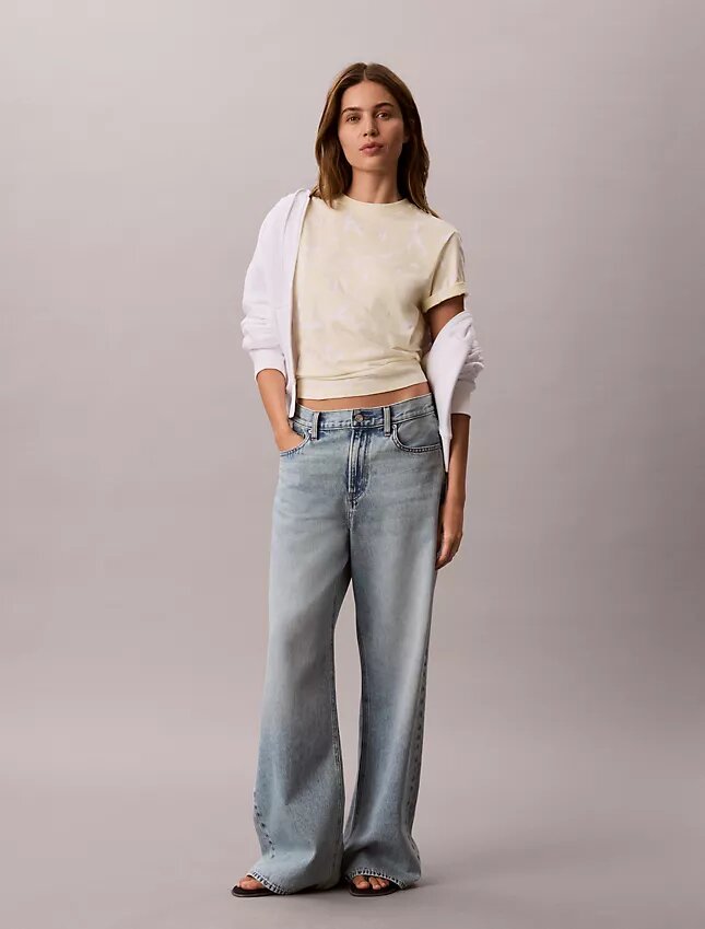 Allover Faded Monogram Classic T-paita Allover Faded Monogram Classic T-paita