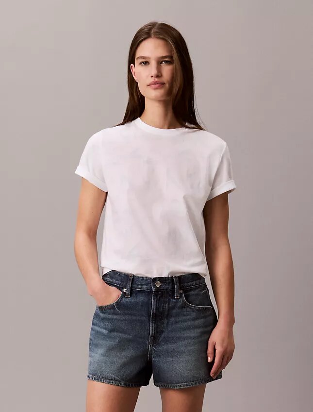 Allover Faded Monogram Classic T-paita Allover Faded Monogram Classic T-paita