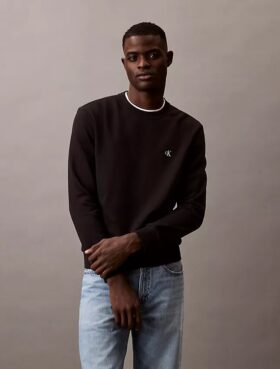 Arkistologolla varustettu fleece-pyöreäkaulainen collegepaita