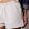 Arkistologolla varustetut fleece-shortsit Arkistologolla varustetut fleece-shortsit