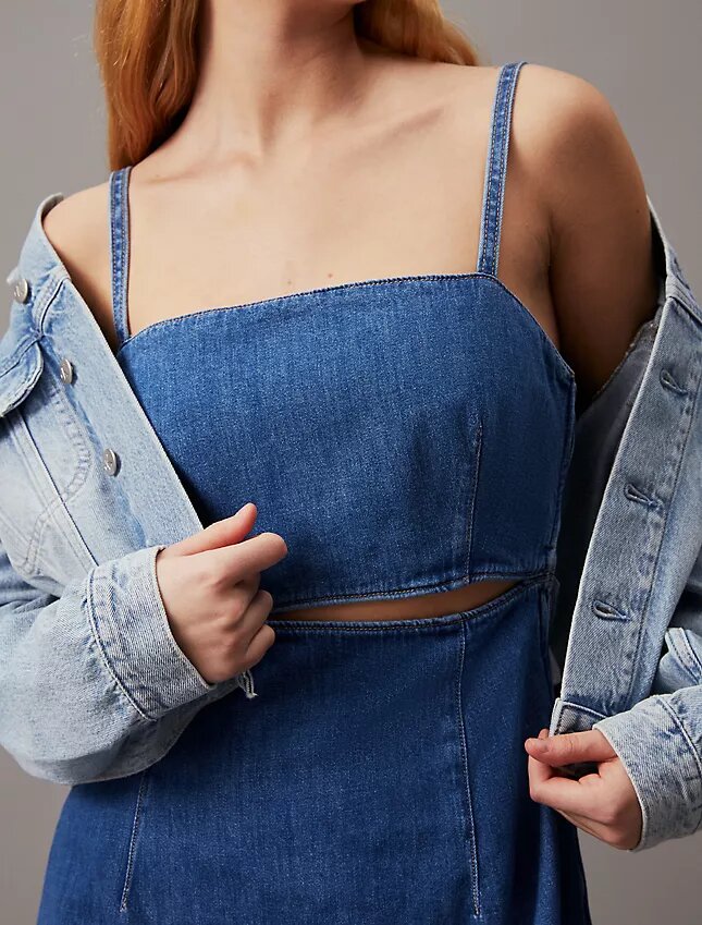 Avoin Denim-minimekko Avoin Denim-minimekko