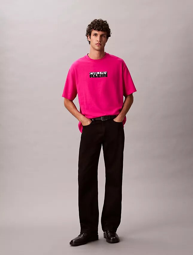 Block Logo Graphic Relaxed T-paita Block Logo Graphic Relaxed T-paita