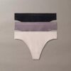Bonded Flex 3-pack Mid Rise Thong Bonded Flex 3-pack Mid Rise Thong