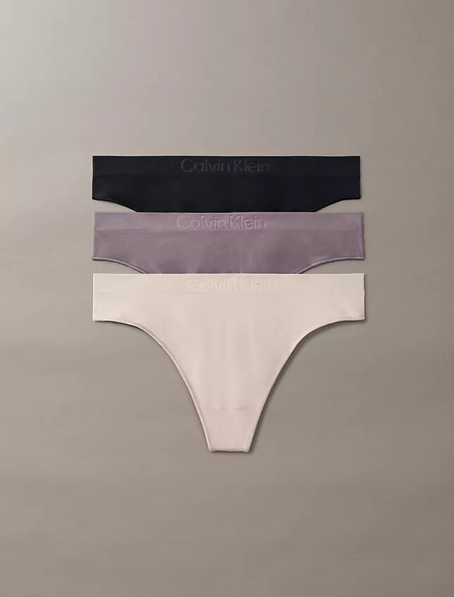 Bonded Flex 3-pack Mid Rise Thong Bonded Flex 3-pack Mid Rise Thong
