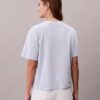 Brodeerattu logokuviollinen suorakaiteen muotoinen T-paita Brodeerattu logokuviollinen suorakaiteen muotoinen T-paita