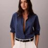 Broderie Anglaise -napituspaita Broderie Anglaise -napituspaita