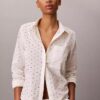 Broderie Anglaise -napituspaita Broderie Anglaise -napituspaita