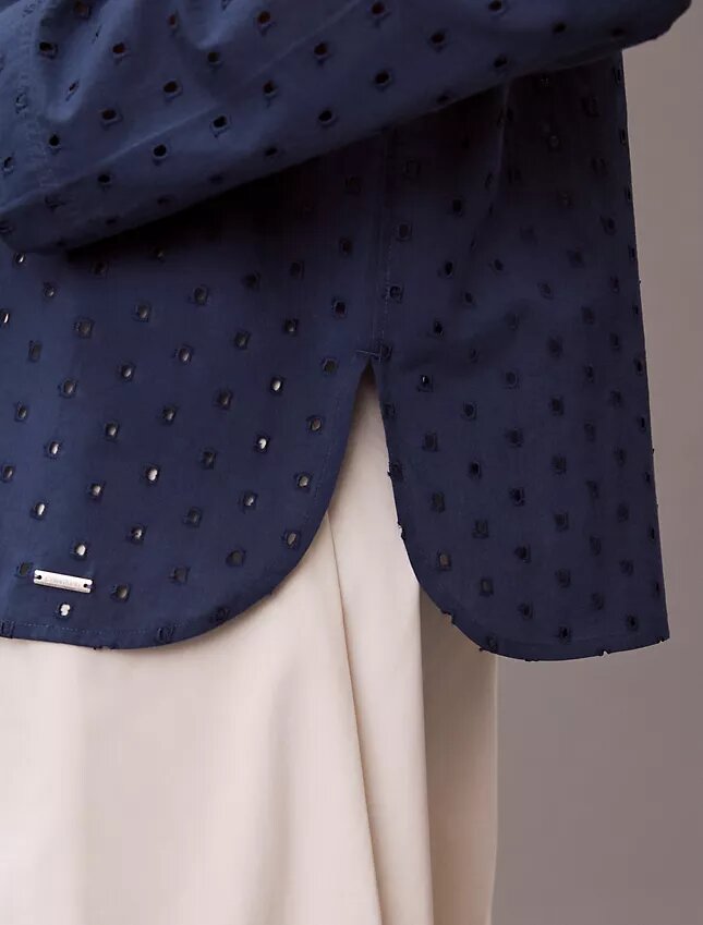 Broderie Anglaise -napituspaita Broderie Anglaise -napituspaita