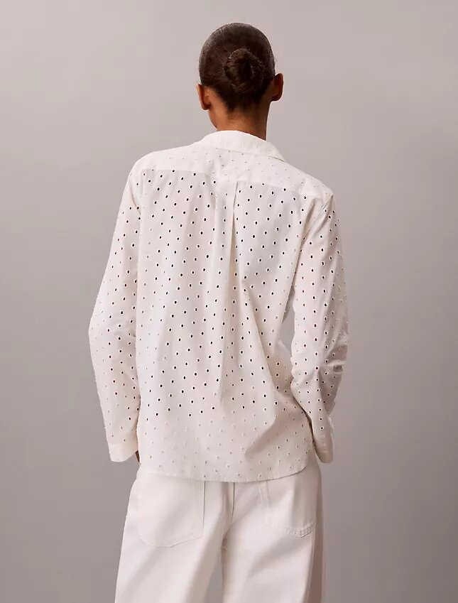 Broderie Anglaise -napituspaita Broderie Anglaise -napituspaita