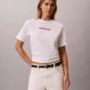 Calvin Klein -logolla varustettu suorakaiteen muotoinen t-paita Calvin Klein -logolla varustettu suorakaiteen muotoinen t-paita