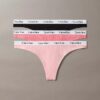 Carousel-puuvillainen Cotton Stretch ribbineulos 3-pakkaus Thong Carousel-puuvillainen Cotton Stretch ribbineulos 3-pakkaus Thong