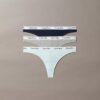 Carousel-puuvillainen Cotton Stretch ribbineulos 3-pakkaus Thong Carousel-puuvillainen Cotton Stretch ribbineulos 3-pakkaus Thong