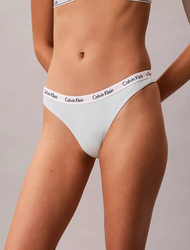 Carousel-puuvillainen Cotton Stretch ribbineulos 3-pakkaus Thong Carousel-puuvillainen Cotton Stretch ribbineulos 3-pakkaus Thong