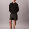 Chambray-suorat 7 tuuman vetoketjulliset shortsit