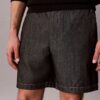 Chambray-suorat 7 tuuman vetoketjulliset shortsit