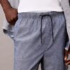 Chambray-vetoketjushortsit Chambray-vetoketjushortsit