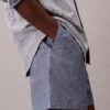 Chambray-vetoketjushortsit Chambray-vetoketjushortsit