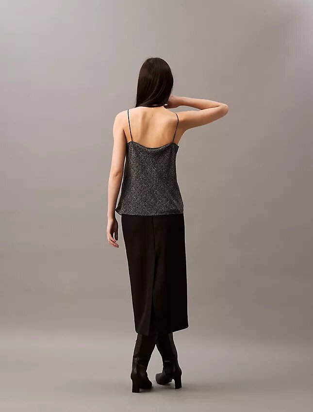 Chiffonista valmistettu, rento, painettu camisole Chiffonista valmistettu, rento, painettu camisole
