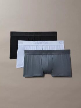 CK Black 3-pack Low Rise Trunk uimahousut