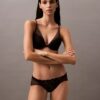 CK Black Floral Lace Plunge -rintaliivit