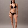 CK Black Floral Lace Plunge -rintaliivit