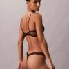 CK Black Floral Lace -rintaliivit, kevyesti vuoratut CK Black Floral Lace -rintaliivit, kevyesti vuoratut