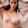 CK Black Floral Lace Unlined Balconette CK Black Floral Lace Unlined Balconette