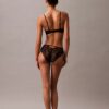 CK Black kukkakuvioinen pitsinen Push-Up-plunge-rintaliivi CK Black kukkakuvioinen pitsinen Push-Up-plunge-rintaliivi