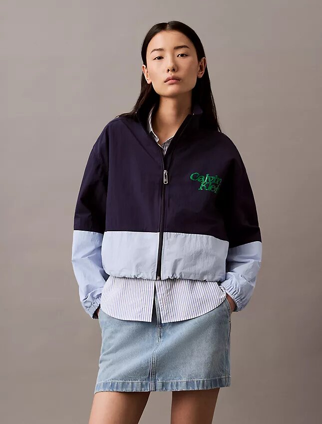 Colorblock-nylon-vetoketjujakku Colorblock-nylon-vetoketjujakku