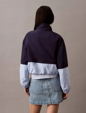 Colorblock-nylon-vetoketjujakku