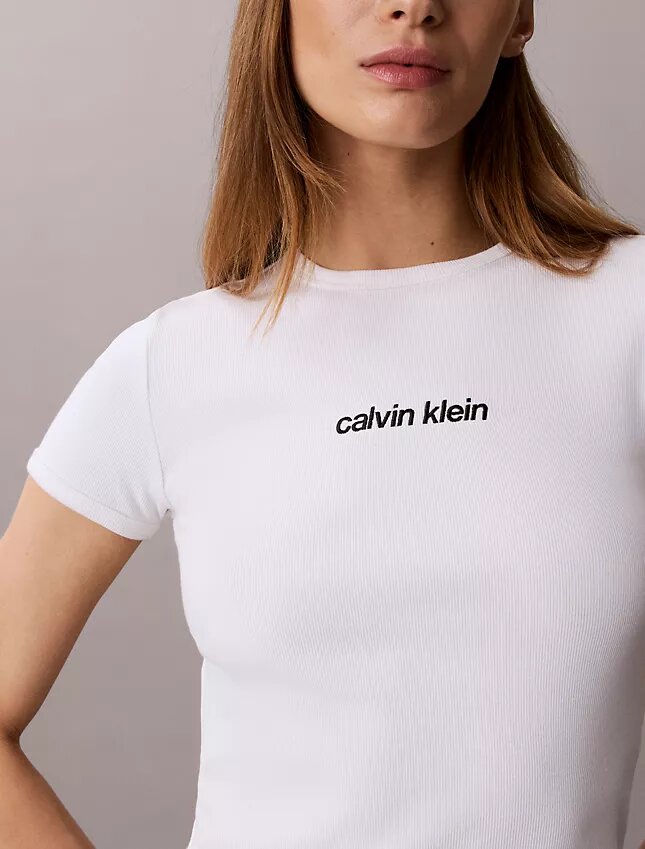 Contour Rib Logo Cropped Tee Contour Rib Logo Cropped Tee