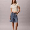 Contour Rib Logo Cropped Tee Contour Rib Logo Cropped Tee