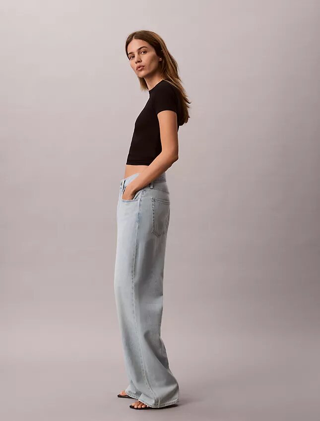 Contour Rib Logo Cropped Tee Contour Rib Logo Cropped Tee