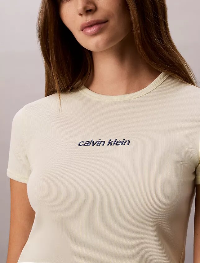 Contour Rib Logo Cropped Tee Contour Rib Logo Cropped Tee