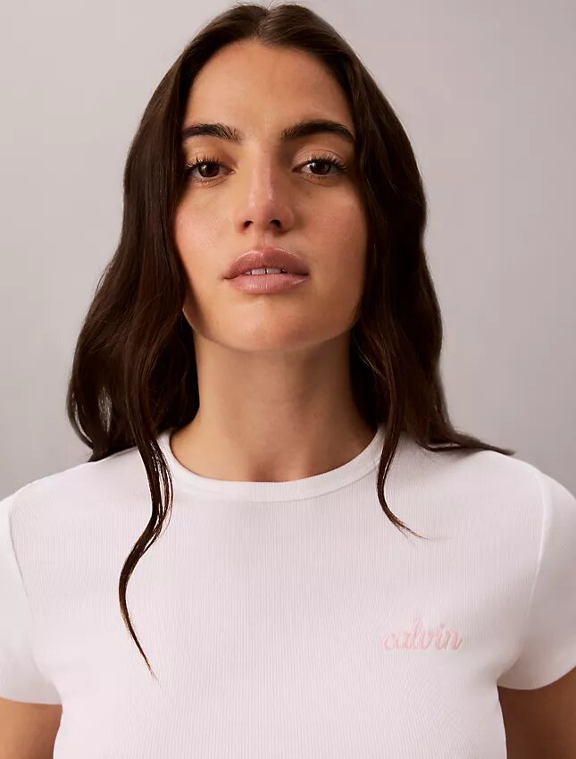 Contour Rib Logo Graphic Slim T-paita Contour Rib Logo Graphic Slim T-paita