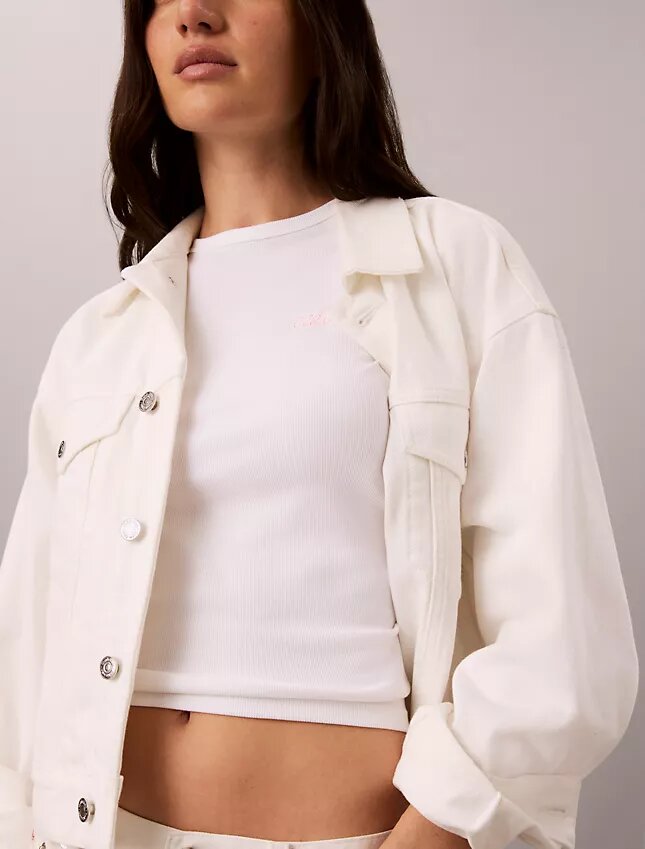Contour Rib Logo Graphic Slim T-paita Contour Rib Logo Graphic Slim T-paita