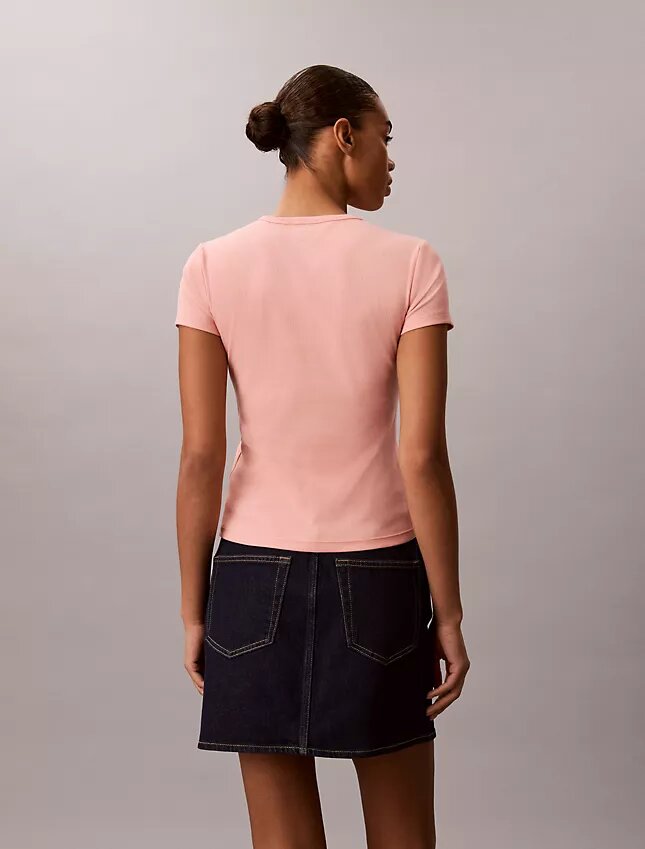 Contour Rib Logo Graphic Slim T-paita Contour Rib Logo Graphic Slim T-paita