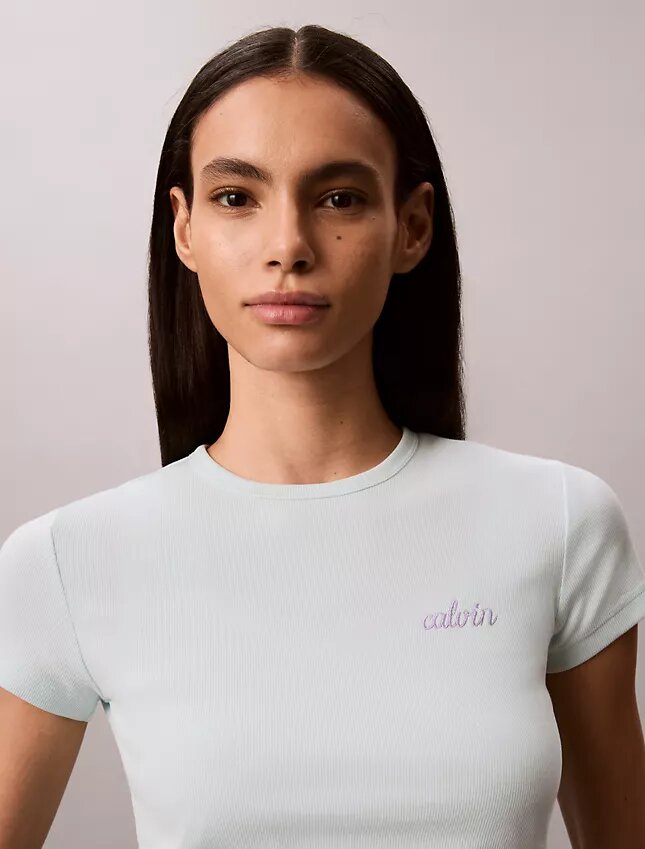 Contour Rib Logo Graphic Slim T-paita Contour Rib Logo Graphic Slim T-paita