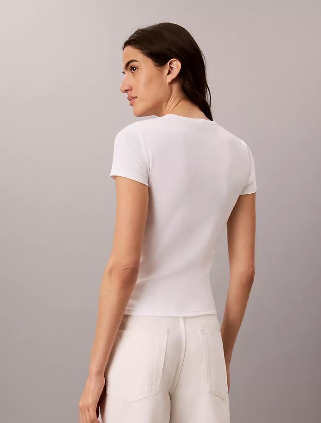 Contour Rib Logo Graphic Slim T-paita Contour Rib Logo Graphic Slim T-paita