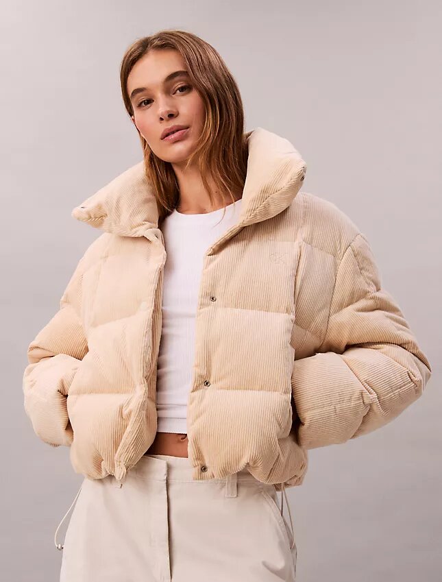 Corduroy-puffer-takki Corduroy-puffer-takki