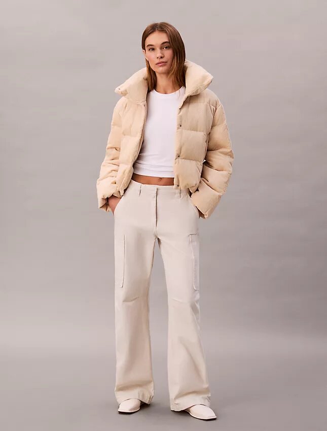 Corduroy-puffer-takki Corduroy-puffer-takki
