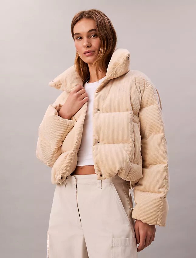 Corduroy-puffer-takki Corduroy-puffer-takki