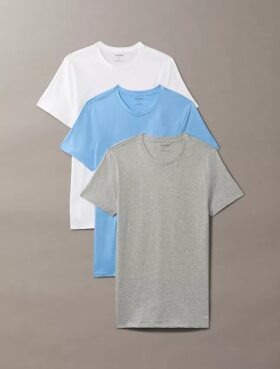 Cotton Classics 3-pack Classic Fit -pyöreäkaulainen T-paita