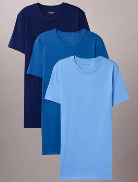 Cotton Classics 3-pack Classic Fit -pyöreäkaulainen T-paita
