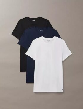 Cotton Classics 3-pack Classic Fit -pyöreäkaulainen T-paita